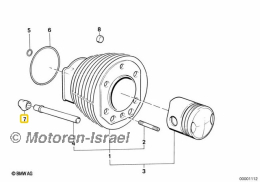 Gummistopfen Stößelschutzrohr R45/R65