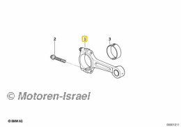Pleuel 3xWEISS für 4V (1St.)