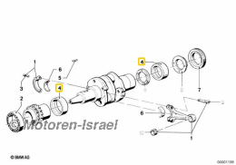 Hauptlagersatz STD rot (2St.)