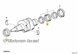 Hauptlagersatz STD rot (2St.)