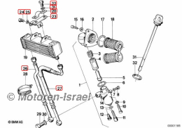 Ölkühler Mittelverlegungssatz R80GS / R100GS