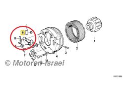 Kohlebürstenplatte für Lichtmaschine 2V