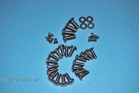 screw set for BING-carburetor with 2 cover screws