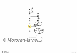 Schwimmerachse für Bing für Typ 64 und 94 Vergaser
