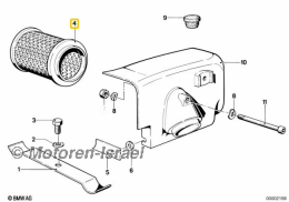 Luftfilter rund bis Bj. 1980