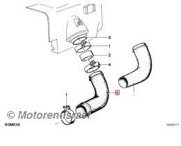 Ansaugtrichter - Luftleitung links R75/7-R100RT