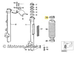 Schlauchschelle Gabel oben R80GS - R100GS PD