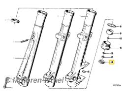 Cap for fork slider /5,/6,/7, 90S, R80/100 1pc