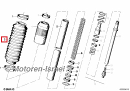 Faltenbalg Telegabel R60/6 - R100/7 (11 Falten)