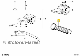 Griffgummi eckig links für alle Modelle