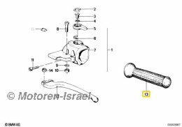 Griffgummi eckig links für alle Modelle
