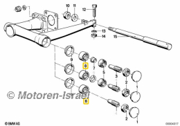 Schwingenlager/Radlager 30203 (1St.)