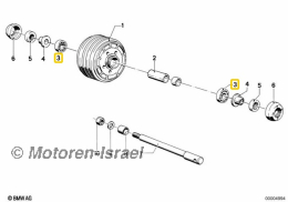 Schwingenlager/Radlager 30203 (1St.)