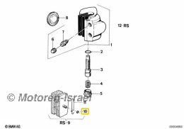 O-Ring für ATE-Bremsklötze R75/6-R100RS bis 1981