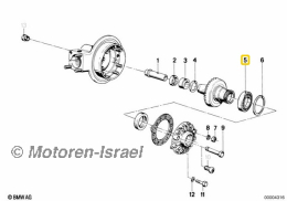 Rillenkugellager Endantrieb Tellerrad bis Bj. 1985