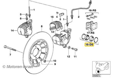 Dichtungssatz Bremssattel R65, R80, RT, R100RS, RT