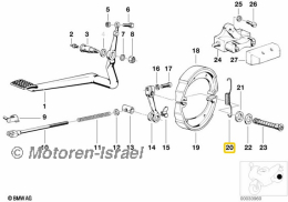 Bremsbackenfeder/Zugfeder Bremse hinten