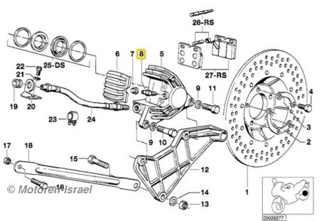 Entlüfterschraube Vorderradbremse