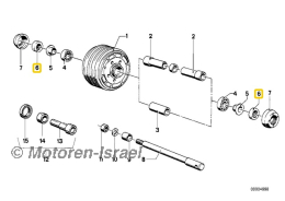 Wellendichtring Radnabe 22x36x8 bis Bj. 09/1977