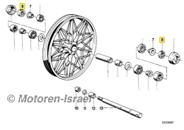 Wellendichtring Radnabe 22x36x8 bis Bj. 09/1977