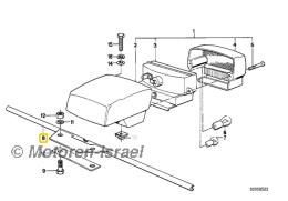 Halter Rücklicht aus Edelstahl 362mm