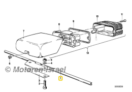 Halter Rücklicht aus Edelstahl 362mm
