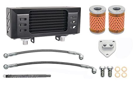 Larger Oil cooler R100GS with all mounting parts