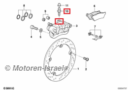 Entlüfterschraube mit Gewinde Bremssattel hinten R1100/1150