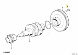 Schraube Schwungrad M10x1 24mm