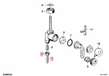 SS Fuel tap spigot with nut