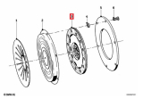 Clutch plate for R50 - R69 9mm
