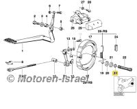O-Ring for rear brake cam up 09/1980