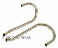 Stainless exhaust pipes single crossover R80GS R80ST