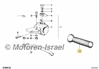 Griffgummi eckig links für alle Modelle
