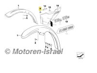 Rubber for front fender for R65GS, R80G/S+ST 80-92